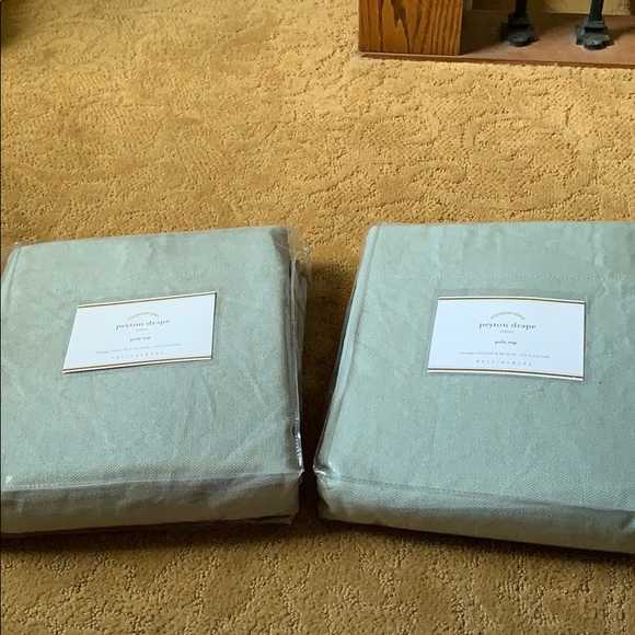 Pottery Barn Pole Top Drape 1 of 2 - Picture 1 of 3